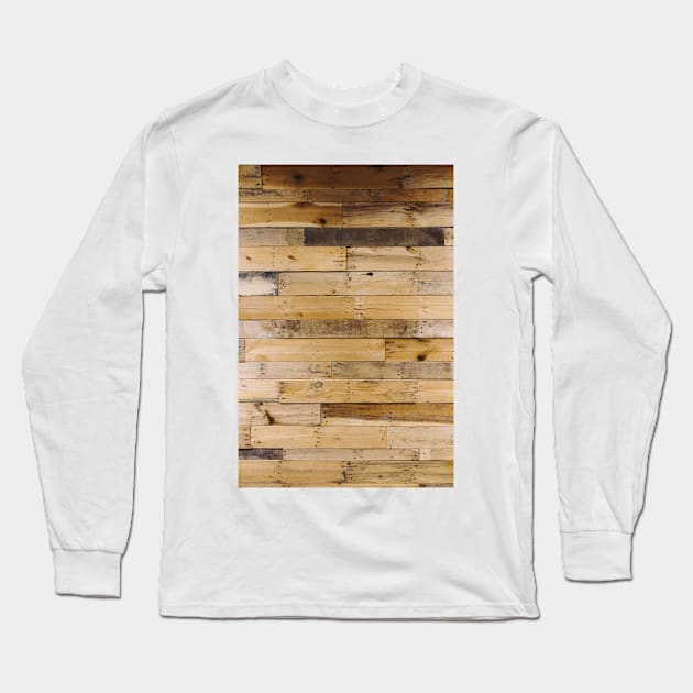 Brown Wood Long Sleeve T-Shirt by NewburyBoutique